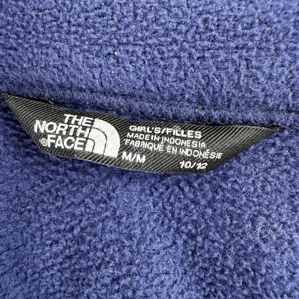 The North Face Jacket Girls M 10/12 Blue 3-in-1 Fleece Lined Hooded Full Zip